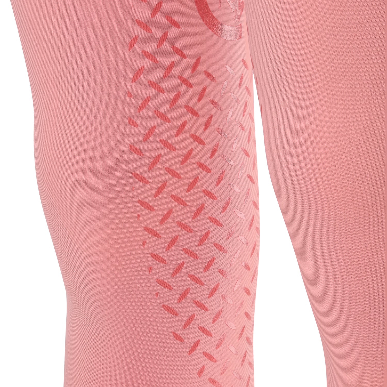 Girls riding leggings with Knee Grip for confidence while riding.