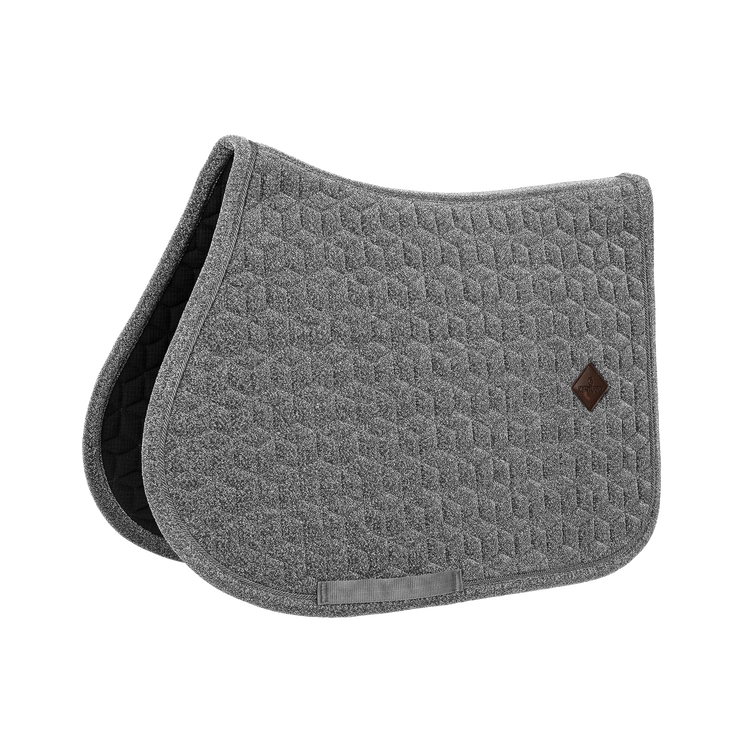 Glitter equestrian saddle pad with nylon girth strap and no saddle straps