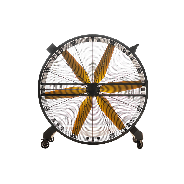 Professional horse stable fan with heavy-duty metal fan blades