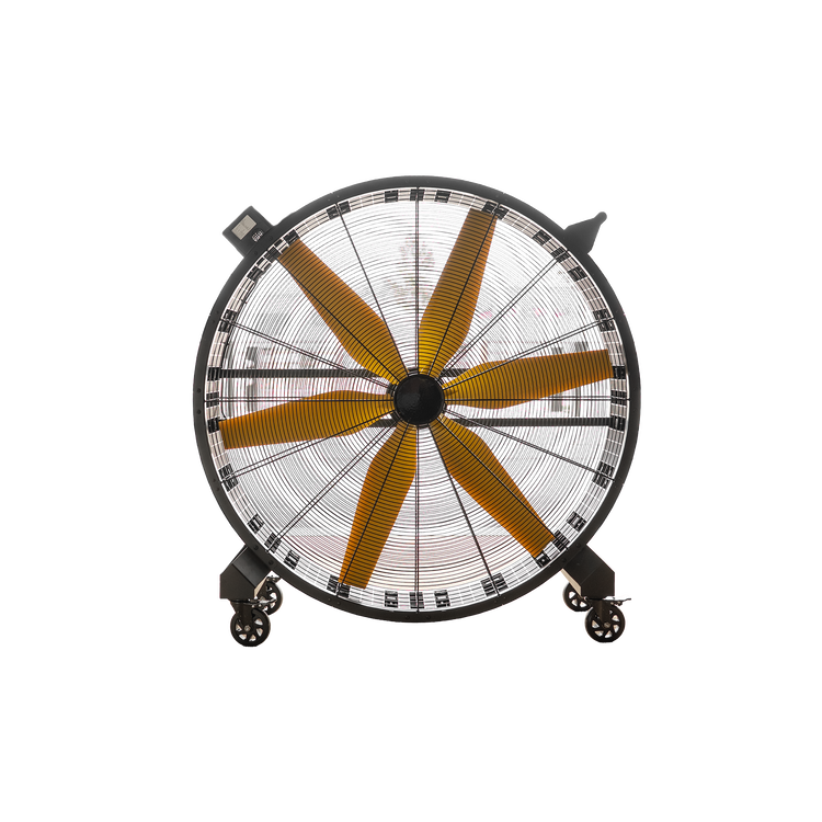 Grooming Deluxe Wired Fan with sturdy handle and integrated brakes