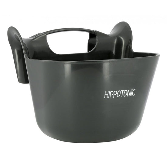 Hanging feed bucket for horses