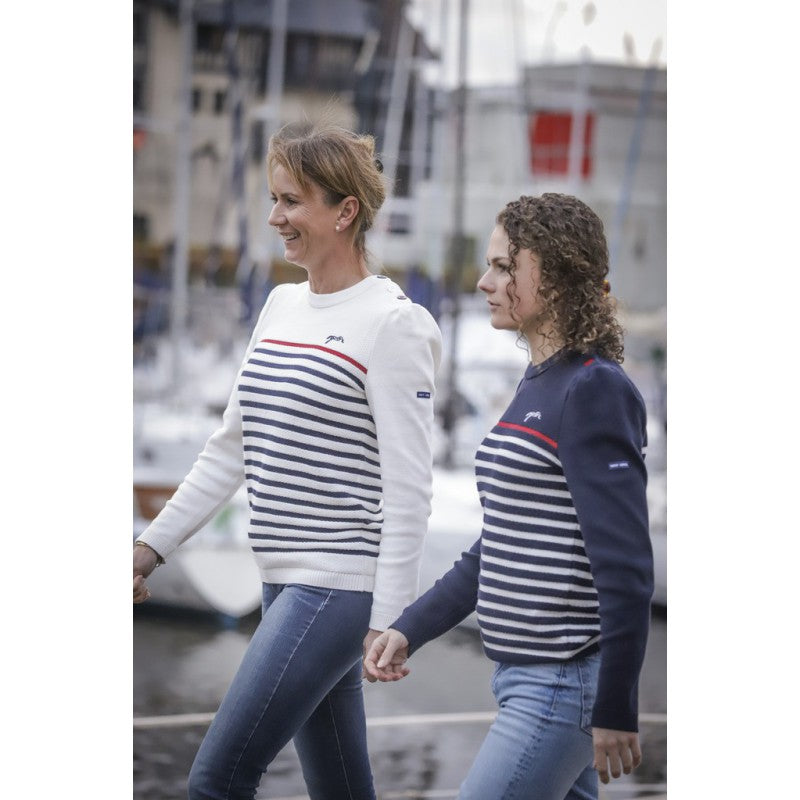 Honeycomb knit sweater for women with a lightweight comfortable design.