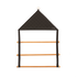 Horse blanket and saddle pad drying hanger with rounded wooden bars