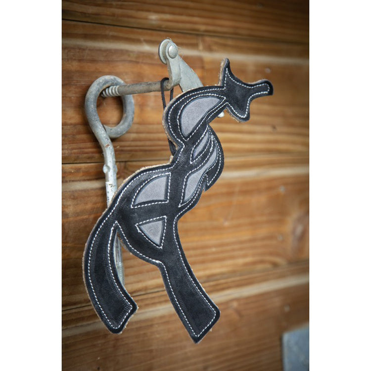 Horse box entertainment toy designed to provide activity during time in the stable.