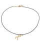 Penelope Equestrian Necklace with a silver horse pendant.