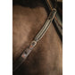 Horse martingale collar with detachable lined leather section.