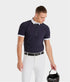 Lightweight show shirt for male riders blue
