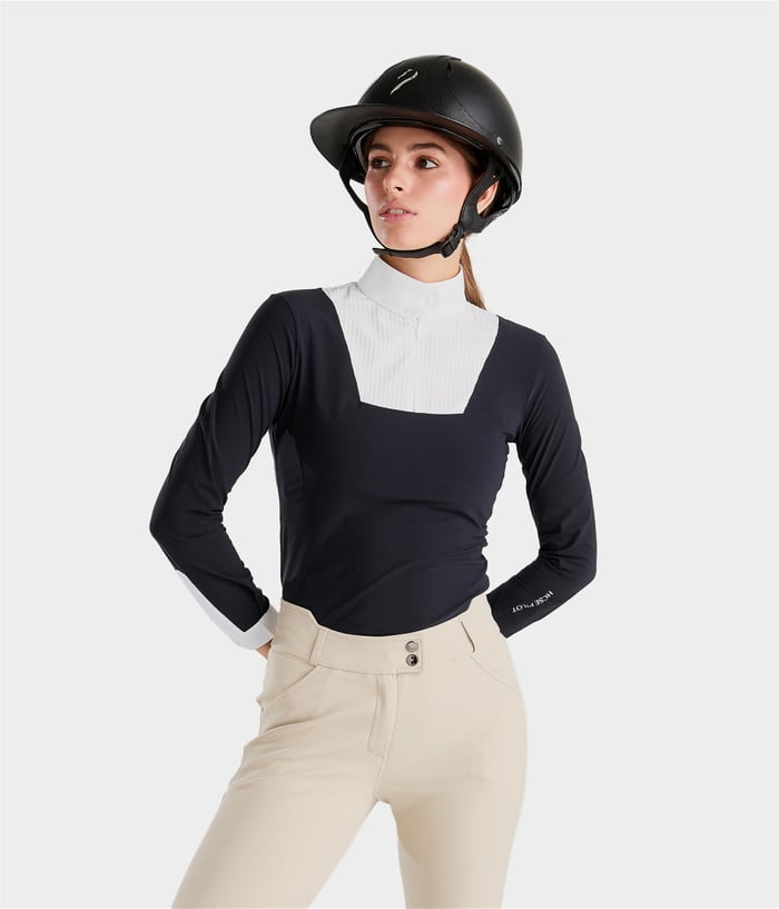 Horse Pilot Aeris Long Sleeve Competition Shirt Women black