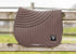 Modern show jumping saddle pad with breathable fabric