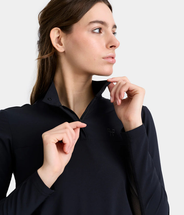 Horse Pilot performance riding shirt with moisture-wicking technical fabric.