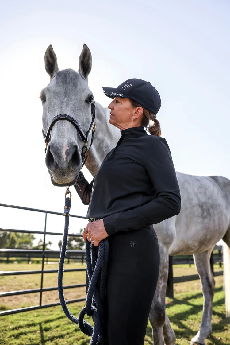 Horse Pilot X Perform Iconic Laura Kraut women breeches with ergonomic fit and knee grip.