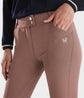 Stretch riding trousers with elastic waistband