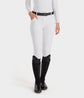Elegant performance breeches for women riders white
