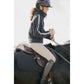 Horse saddle pad with soft faux fur designed for additional comfort under the saddle.