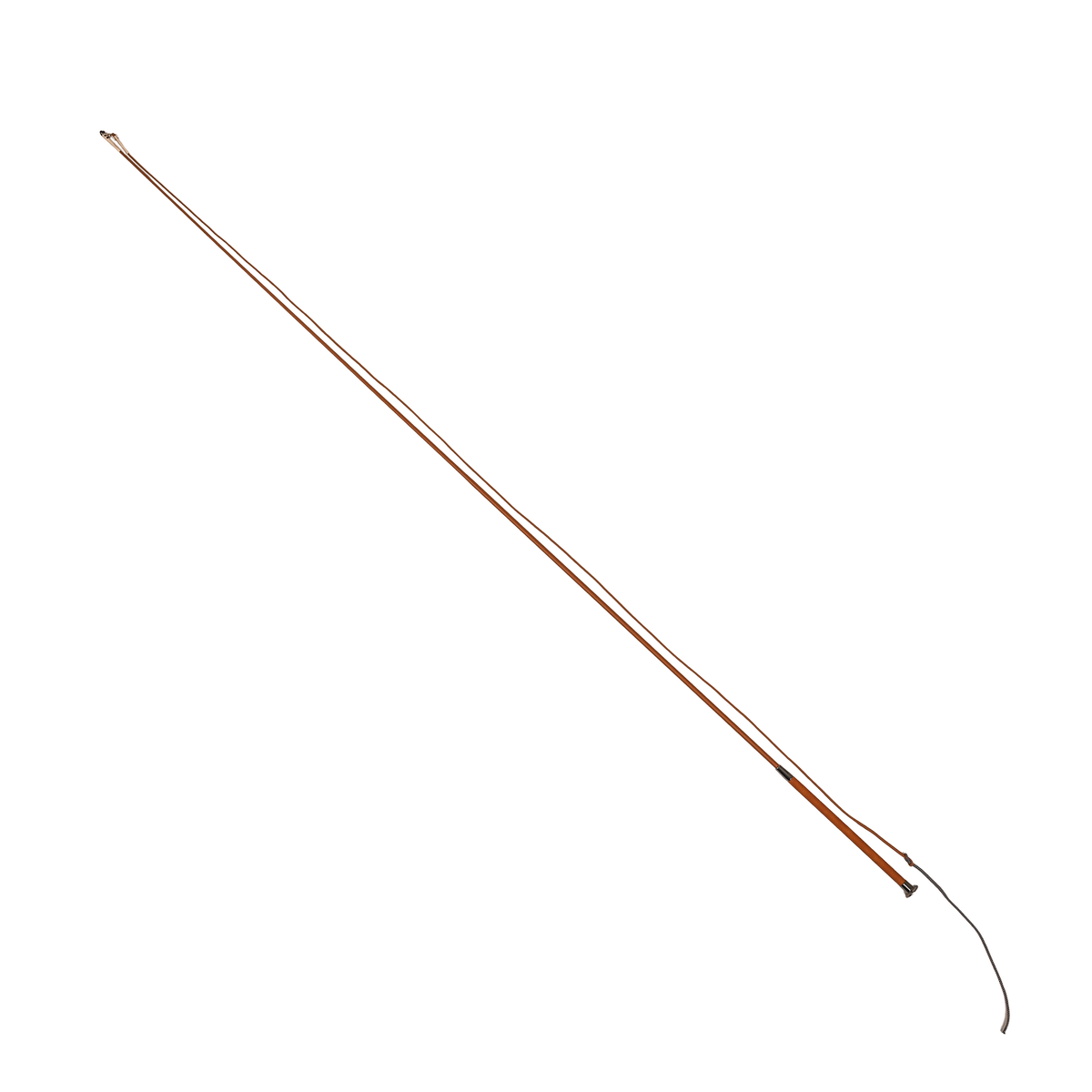 Horse training lunge whip featuring a cord end for precise communication