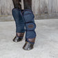 Protective travel boots for horses with comfortable full-length coverage.