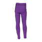 Equestrian leggings for kids with horseshoe-pattern silicone grip