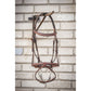 Hunter bridle with cream stitching and softly padded leather for an elegant competition look.