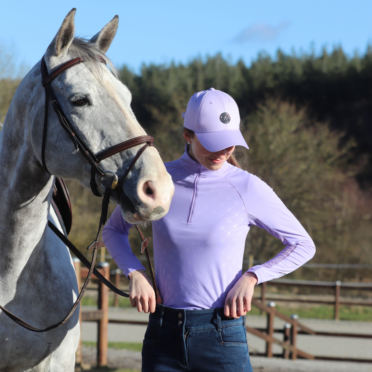 equestrian training shirt with mesh