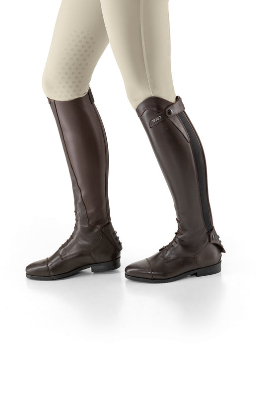 Brown equestrian field boots