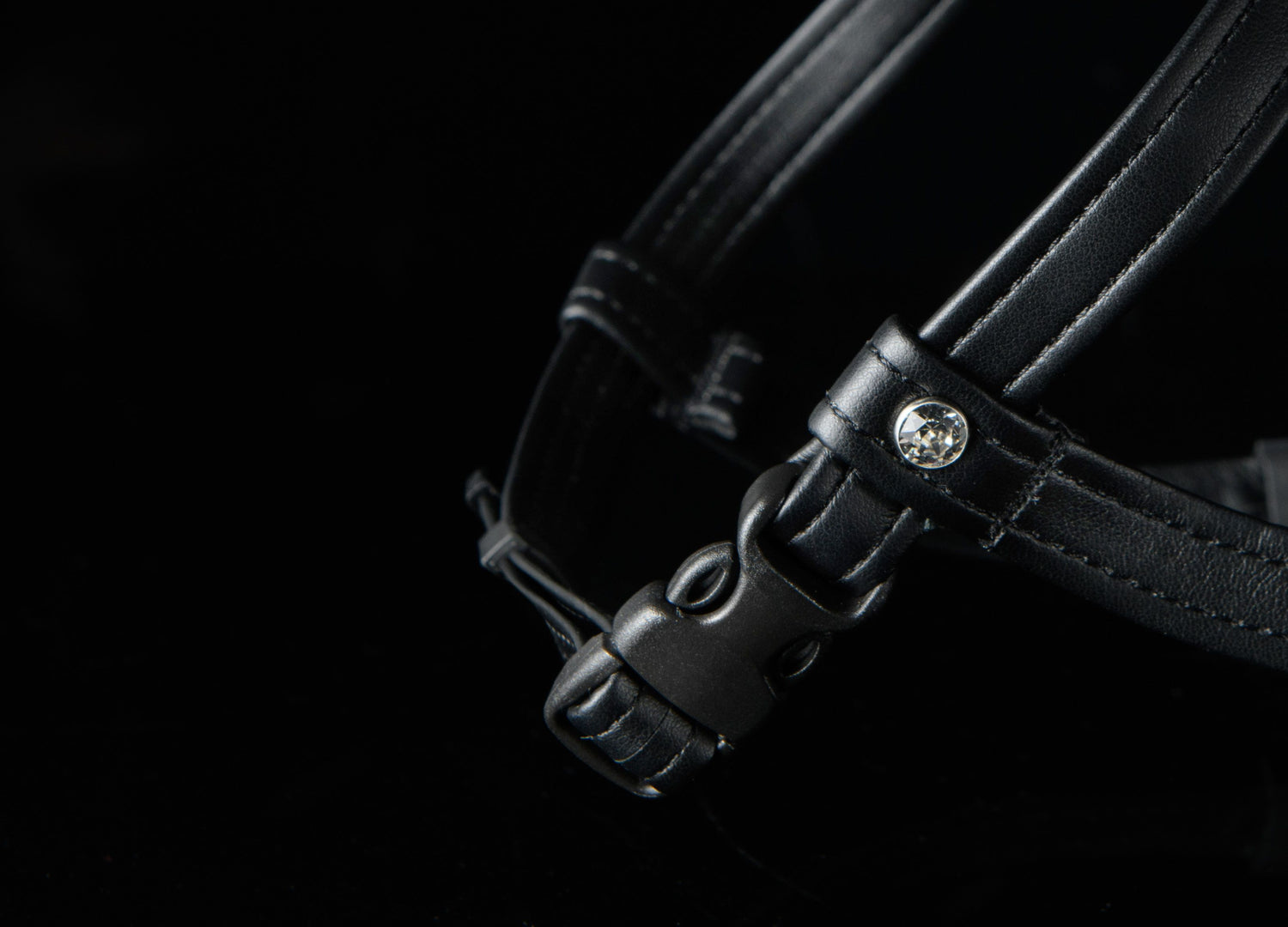 KASK Kooki Crystal Rivet riding helmet featuring a convenient click-in system.