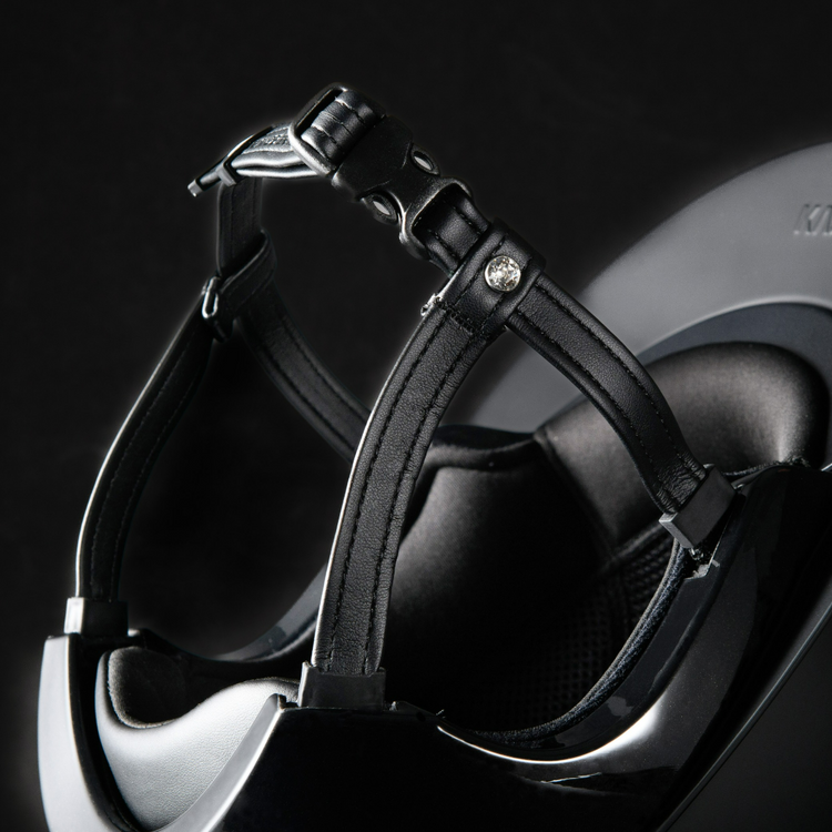 Premium KASK Kooki Crystal Rivet equestrian helmet for everyday riding and competitions.