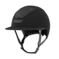 Luxury equestrian helmet with Swarovski crystals in Black