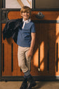Kentucky boys equestrian competition top with a comfortable flexible fit.