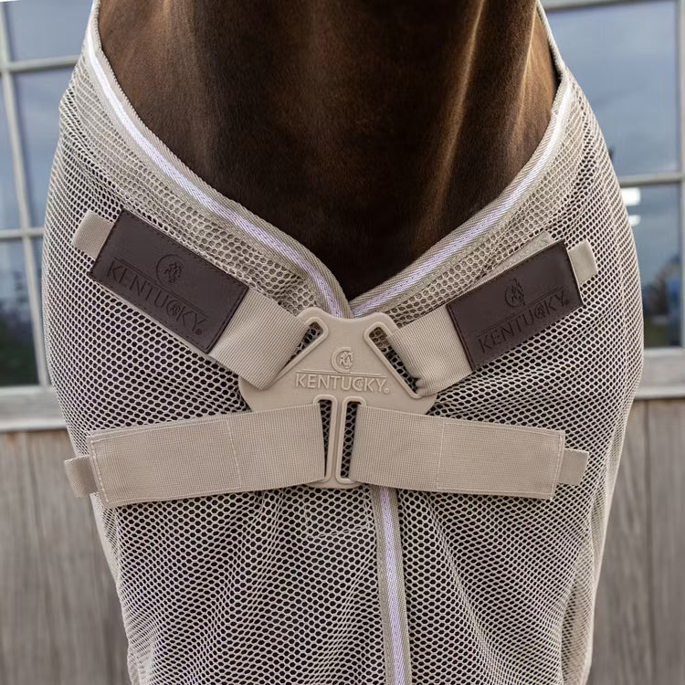 Kentucky breathable fly rug with belly cover for warm weather protection.