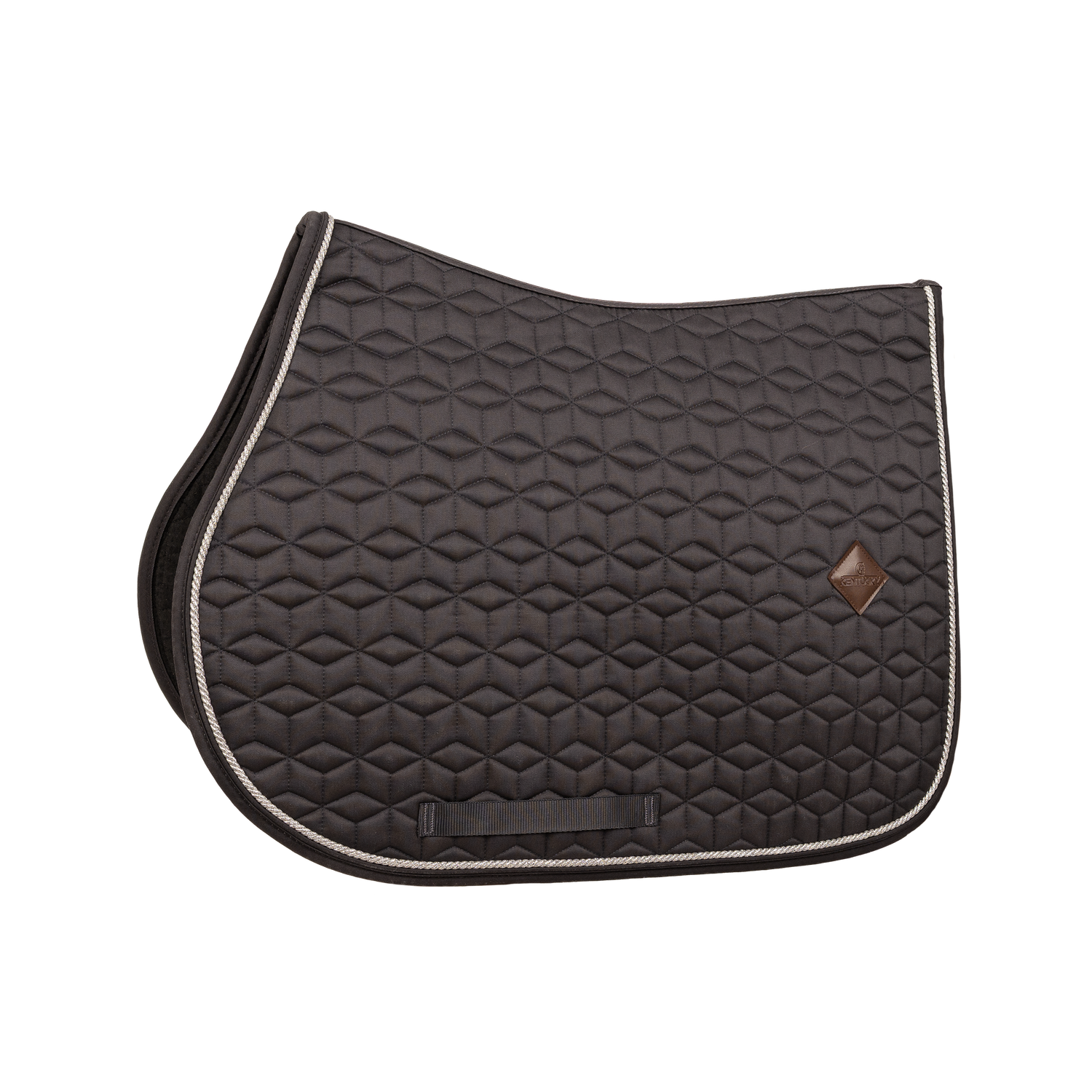 Kentucky Custom saddle pad with vegan leather patch for personalized embroidery