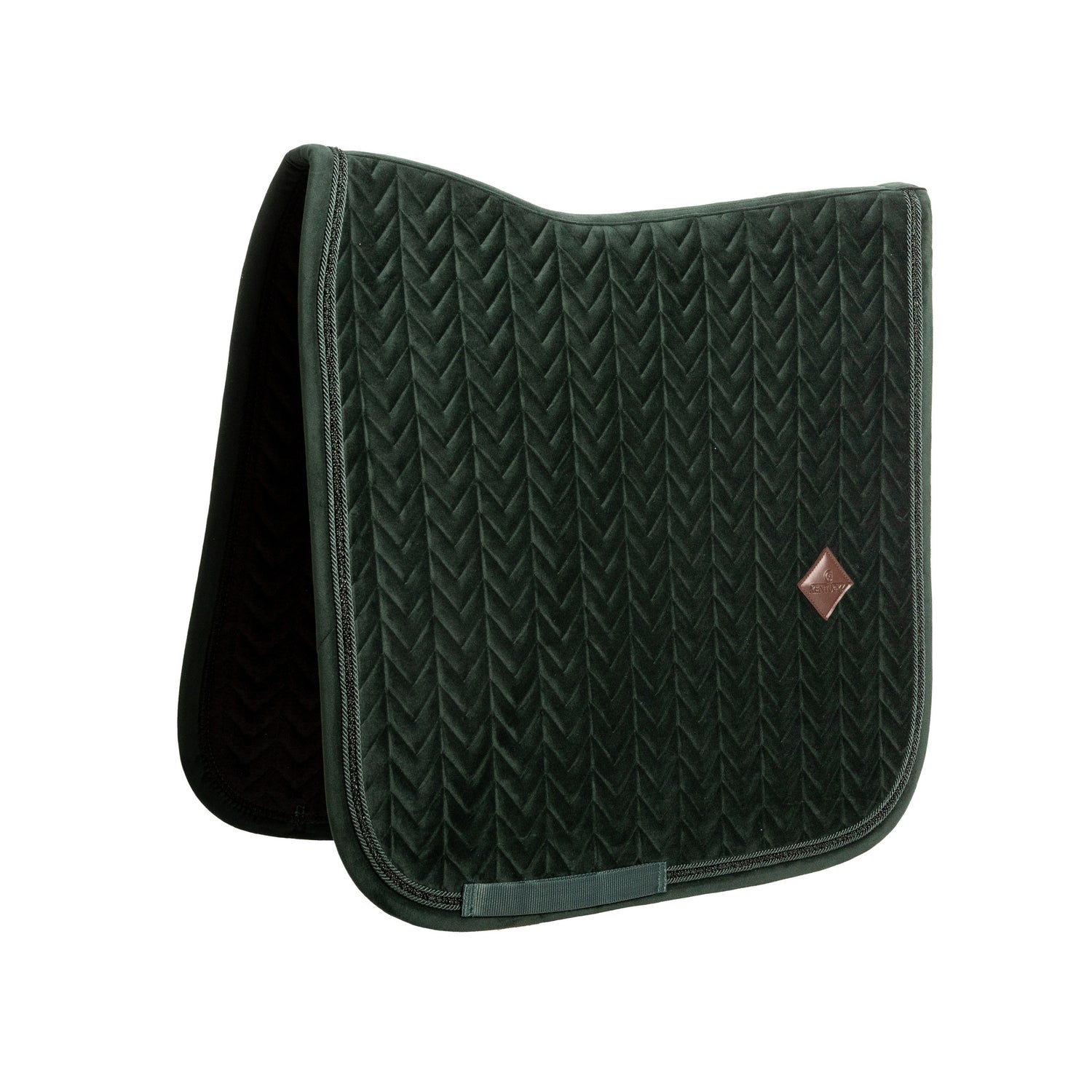 Kentucky Dressage Saddle Pad Velvet Mini Pearls with elegant pearl edging.