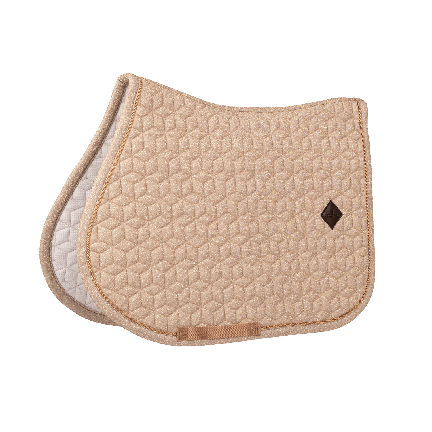 Kentucky Full Sparkling Saddle Pad with elegant star quilting