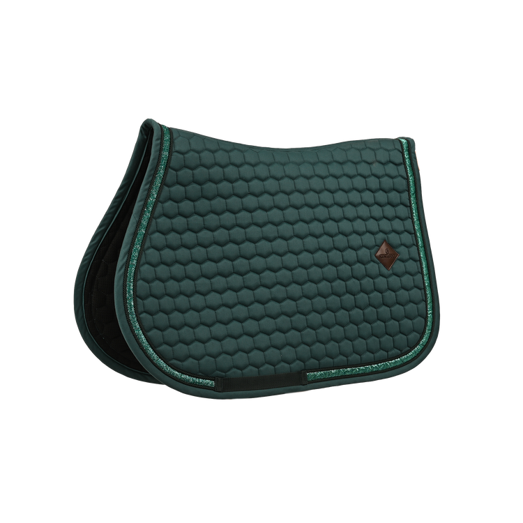 Kentucky Glitter Band competition saddle pad combining anatomical comfort with standout style.