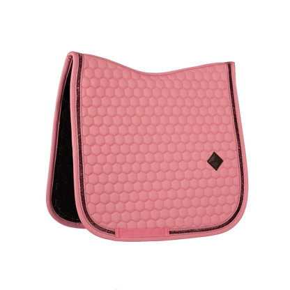 Kentucky Glitter Band Saddle Pad styled beneath a jumping saddle.