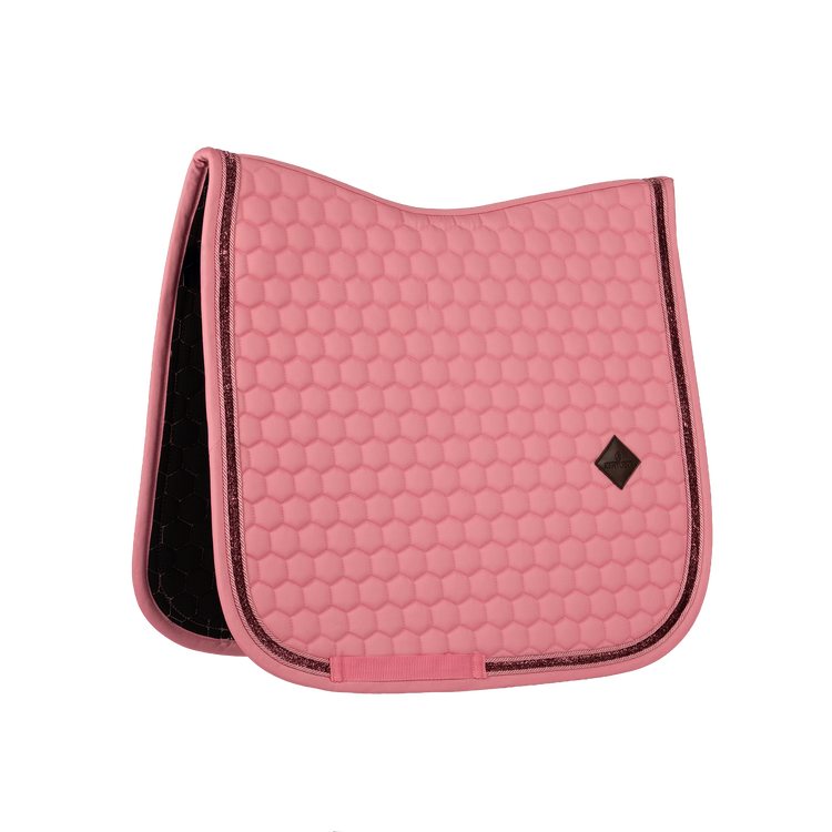 Kentucky Glitter Band Saddle Pad styled beneath a jumping saddle.