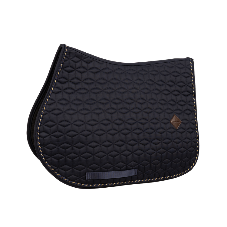 Kentucky Jumping Saddle Pad Classic Show Custom One Cord with elegant cube quilting