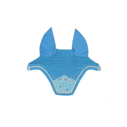 Kentucky Pied-de-Poule fly veil made with luxurious velvet fabric