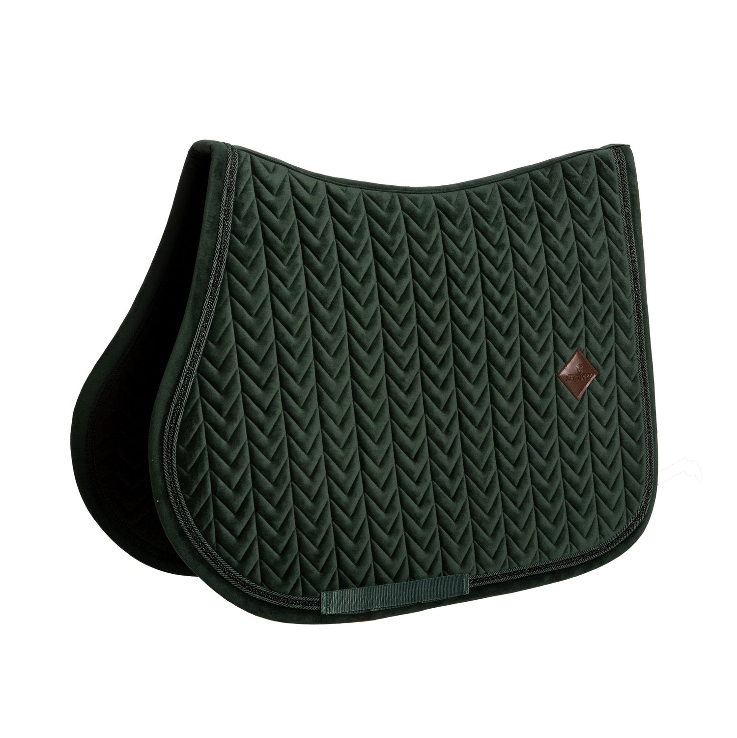 Kentucky Saddle Pad Velvet Mini Pearls with elegant pearl edging.