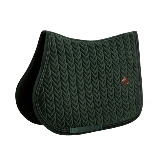 Kentucky Saddle Pad Velvet Mini Pearls with elegant pearl edging.