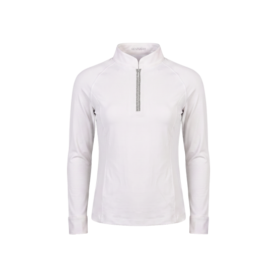 Kentucky Show Shirt Girls Classic Long Sleeve Glitter Zipper for young riders