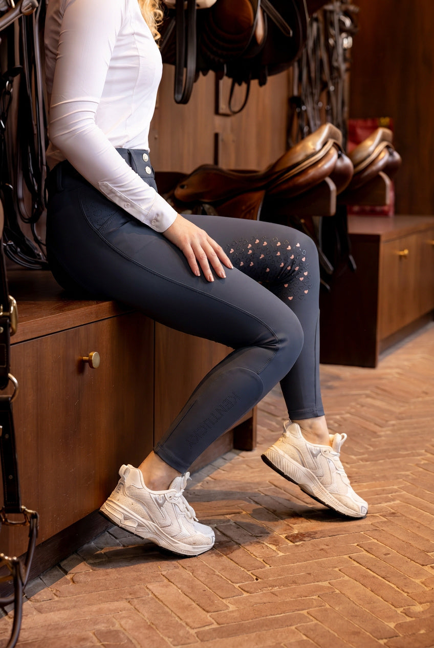 Kentucky Women Breeches Heart Knee Grip Miami with distinctive heart-pattern knee grip
