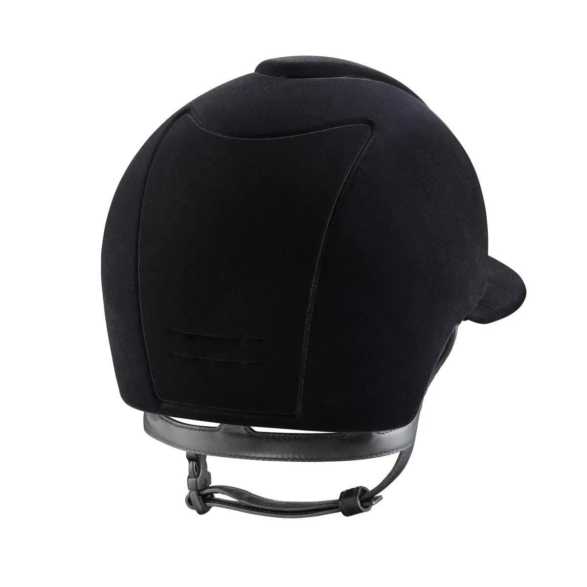 Velvet riding helmet with crystal frame detail