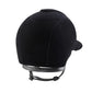 Velvet riding helmet with crystal frame detail