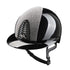 Luxury riding helmet with silver Swarovski crystals