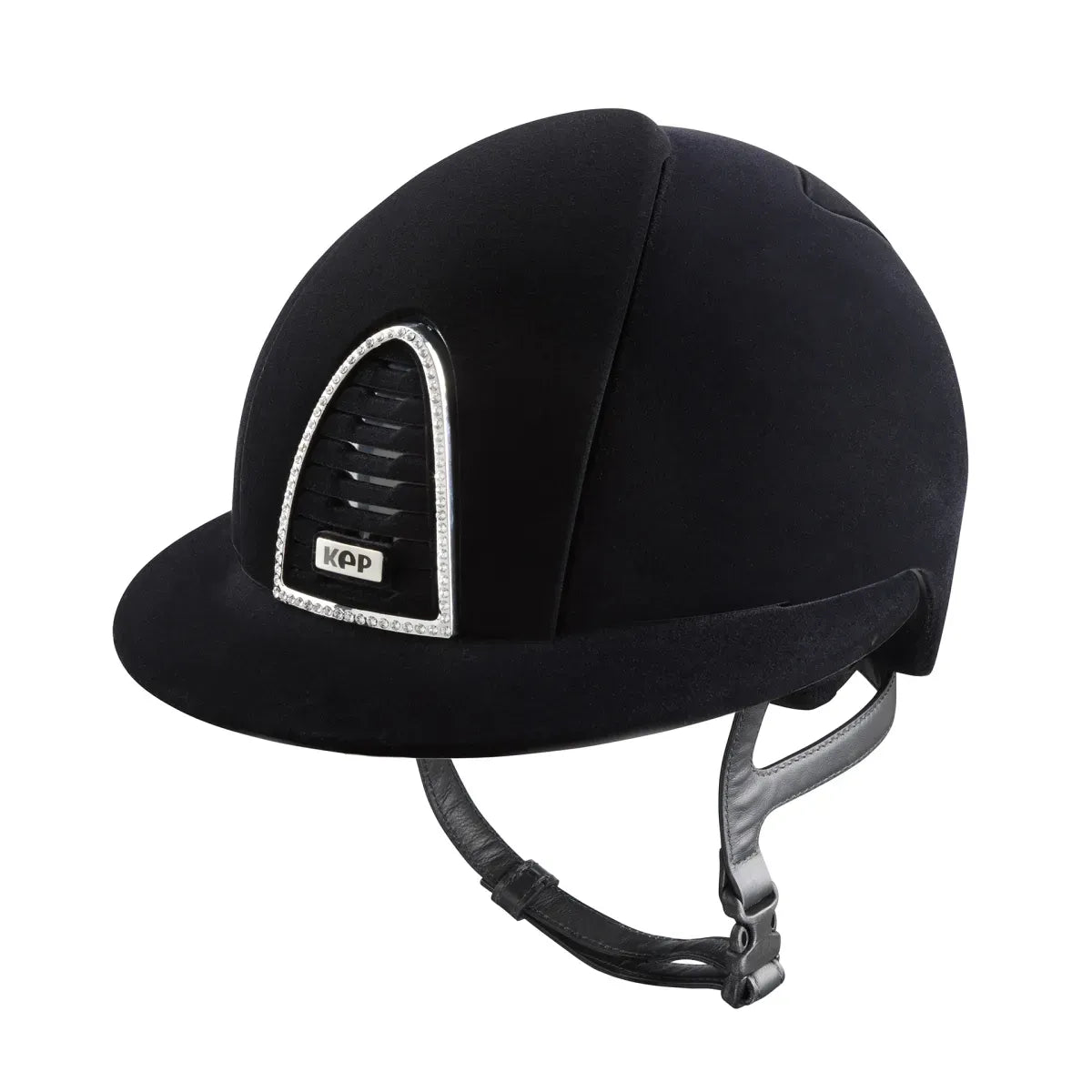 KEP riding helmet with polo visor and crystals