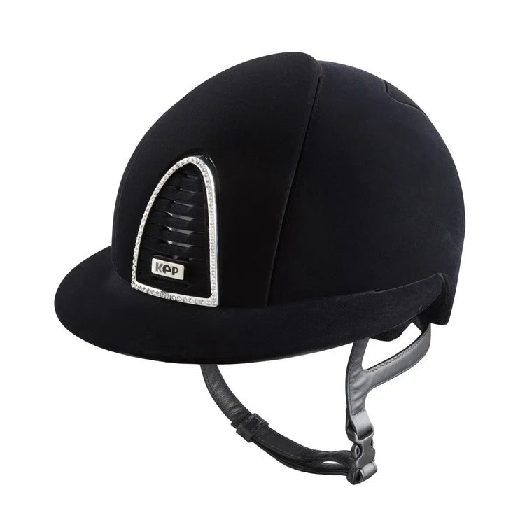 KEP riding helmet with polo visor and crystals