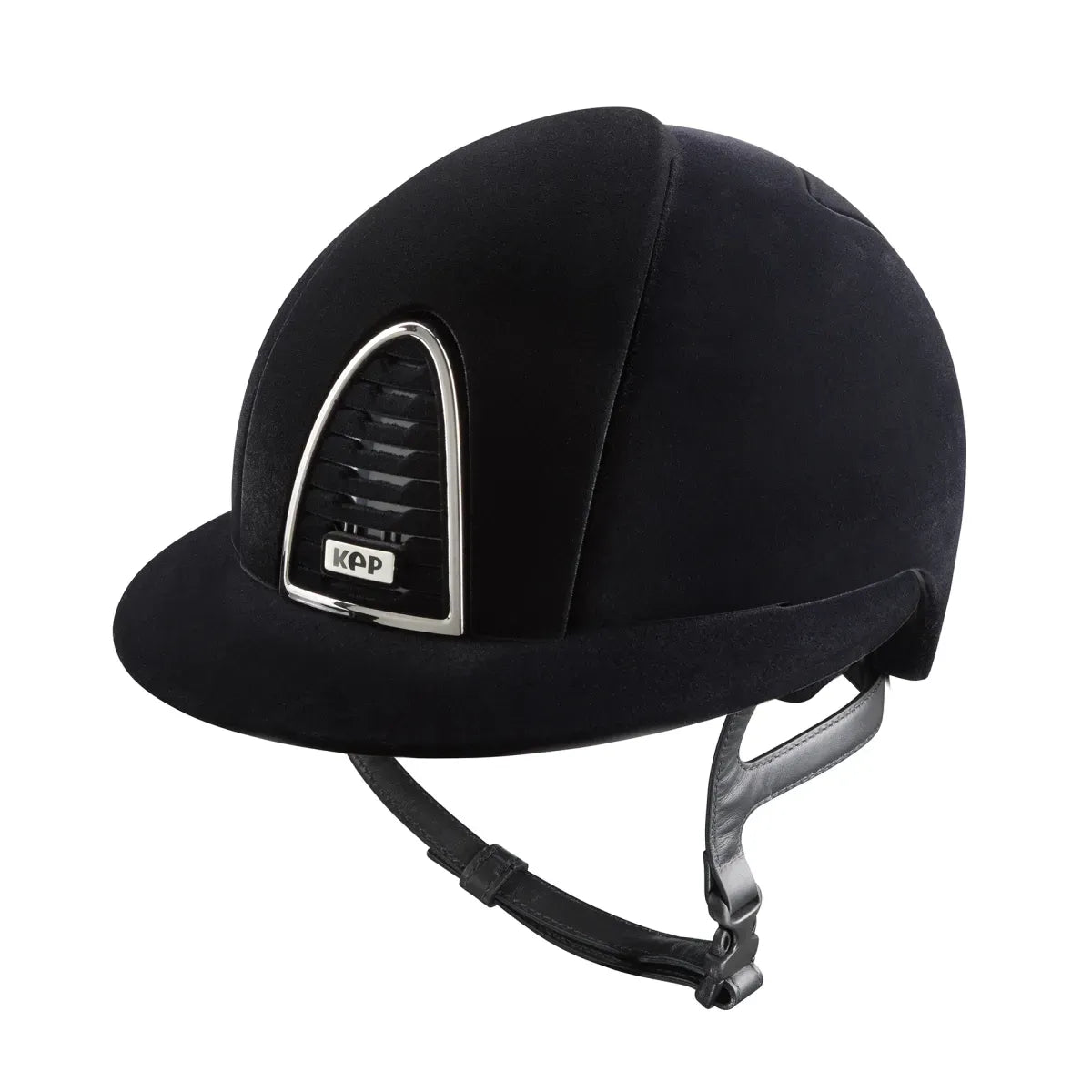 KEP velvet riding helmet with polo visor