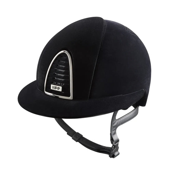 KEP velvet riding helmet with polo visor