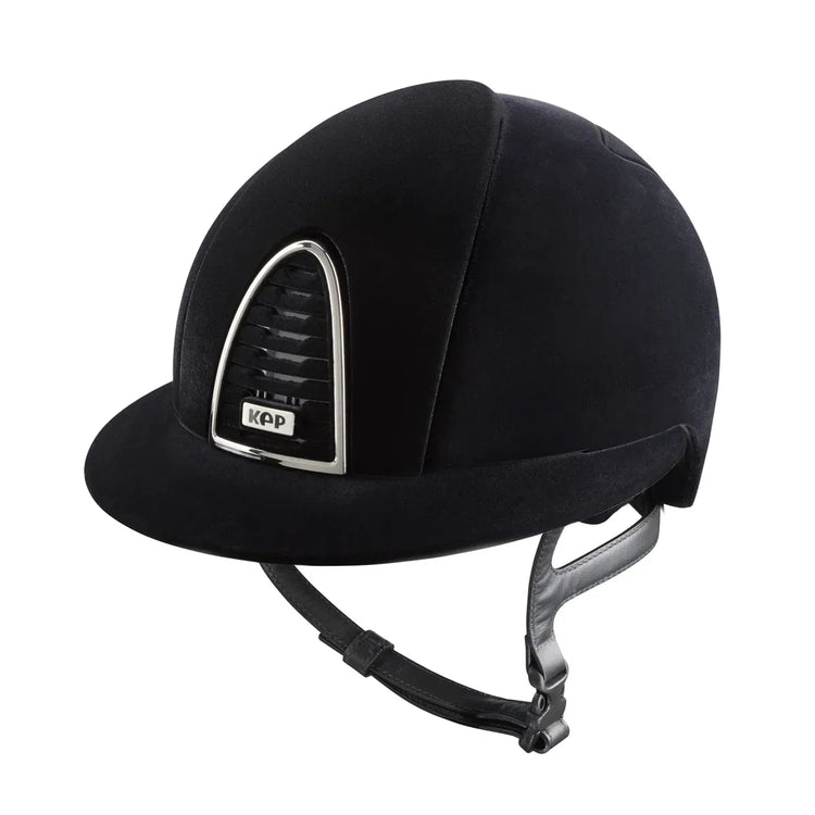 KEP velvet riding helmet with polo visor