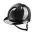 Competition riding helmet with carbon shell and Polo visor
